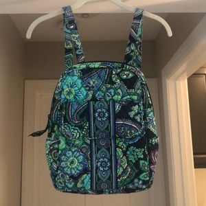 Vera Bradley Vibrant Blue and Green Backpack